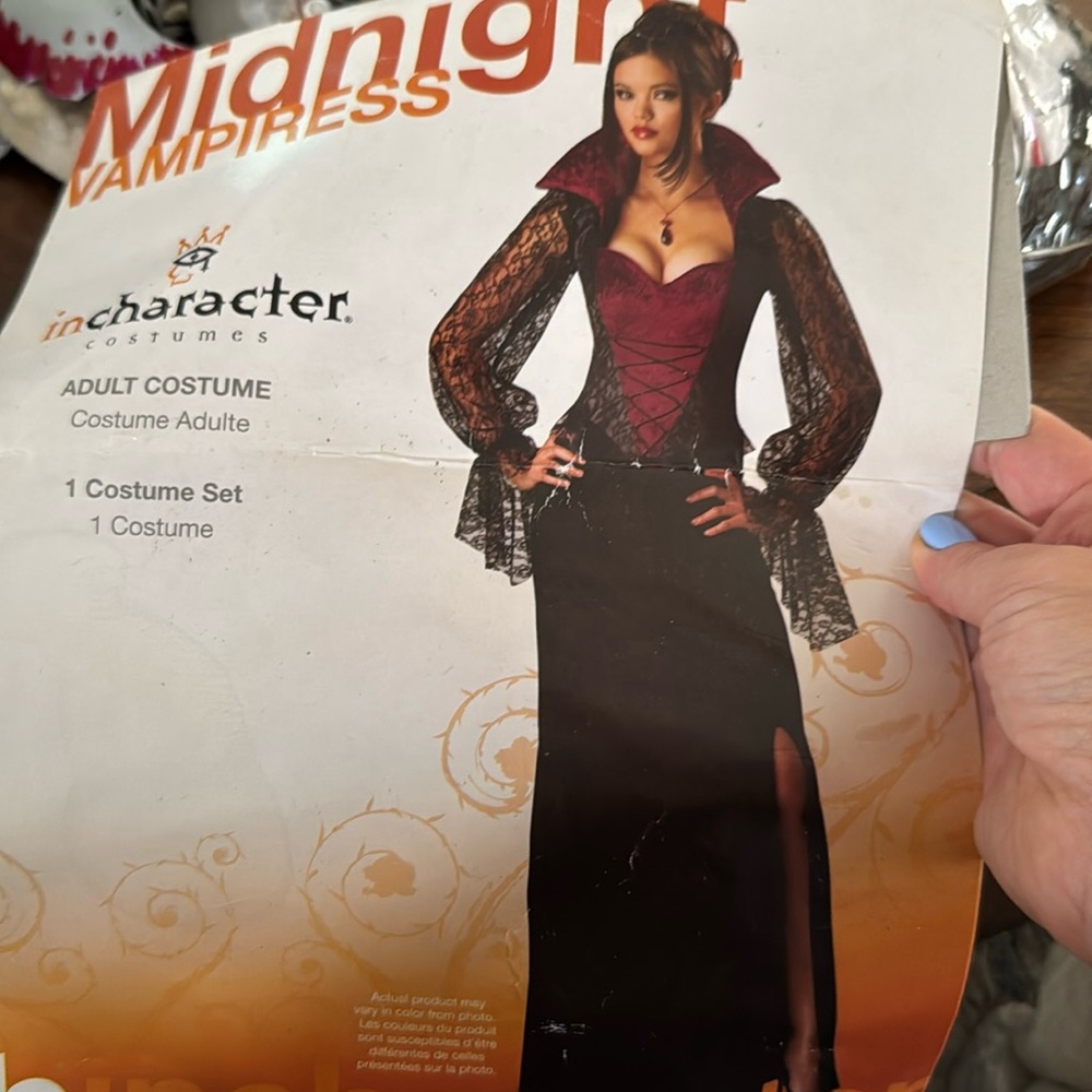 Midnight vamps costume adult size 14+ dress